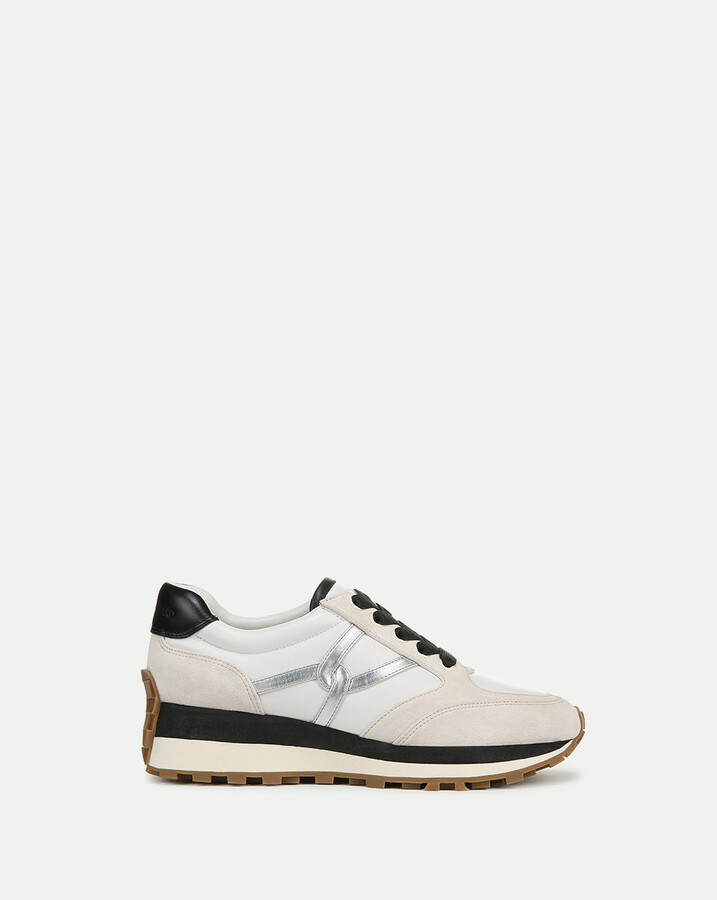 Veronica Beard Valentina Sneaker Black Silver