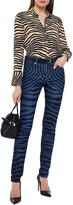Thumbnail for your product : Just Cavalli Zebra-print High-rise Skinny Jeans