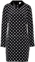 Thumbnail for your product : Victoria Beckham Victoria, Silk Polka Dot Shift Dress Gr. 36