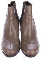 Thumbnail for your product : Walter Steiger Leather Round-Toe Ankle Boots