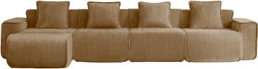 Latitude Run Modern Velvet L Shape Sectional Sofa, No Assembly, Spacious And Portable
