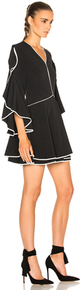 Jonathan Simkhai Ruffle Sleeve Combo Dress