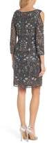 Thumbnail for your product : Pisarro Nights Embellished Mesh Sheath Dress
