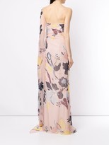 Thumbnail for your product : ZUHAIR MURAD Floral One Shoulder Gown
