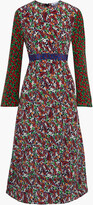 Thumbnail for your product : Rixo Trisha paneled printed silk crepe de chine midi dress