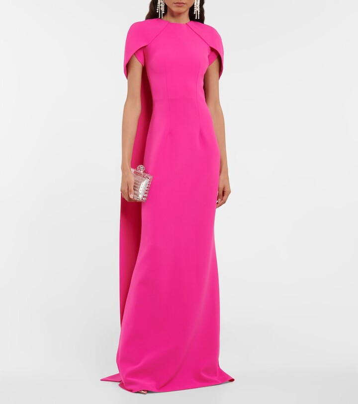 Safiyaa Ginkgo cape gown - ShopStyle Formal Dresses