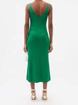 Thumbnail for your product : Dodo Bar Or Litay Lamé-jersey Midi Dress - Green