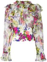 Thumbnail for your product : Dolce & Gabbana floral ruffled blouse