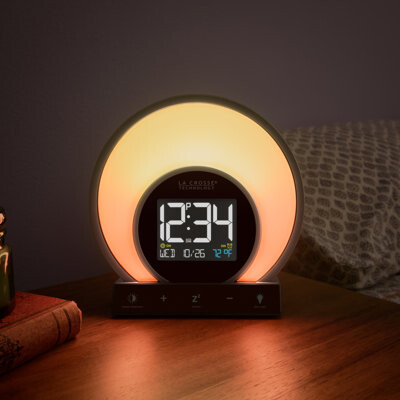 La Crosse Technology Mood Light Electric Alarm Tabletop Clock