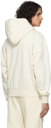 LES TIEN Off-White Cropped Zip-Up Hoodie - ShopStyle