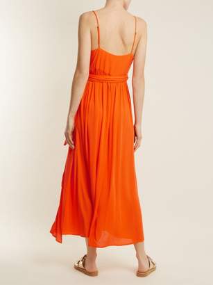 Mara Hoffman Alma Crepon Wrap Dress - Womens - Orange