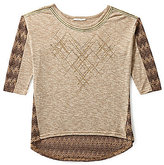 Thumbnail for your product : Miss Me Chevron Embellished Top