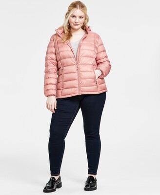 Charter Club Women's Plus Size Hooded Packable Down Puffer Coat, Created  for Macy's - ShopStyle