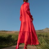 Thumbnail for your product : Bogdar Sheer Tiered Maxi Shirt-Dress