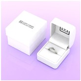 Thumbnail for your product : Moissanite White Gold Lady Lyndsey Stacker Ring