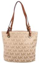 Thumbnail for your product : MICHAEL Michael Kors Leather-Trimmed Monogram Tote