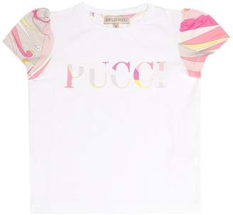 Emilio Pucci Kids Printed stretch cotton T-shirt
