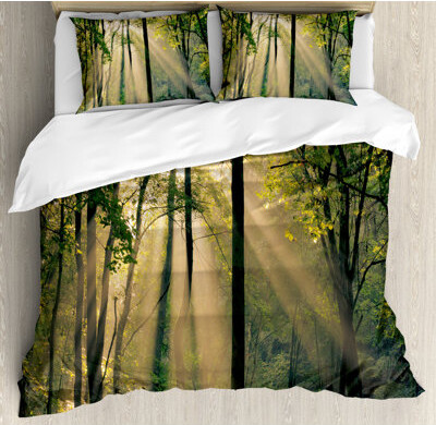 Ambesonne Forest Duvet Cover Set