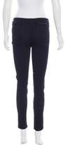 Thumbnail for your product : Stella McCartney Mid-Rise Velvet-Accented Jeans