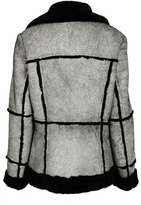 Thumbnail for your product : Topshop **Crackle Sheepskin Coat