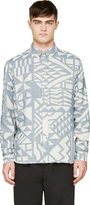 Thumbnail for your product : Paul Smith Red Ear Grey & Blue Geometric Flannel Shirt