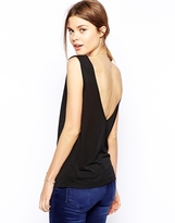 Thumbnail for your product : ASOS Sleeveless V Back Tunic In Crepe