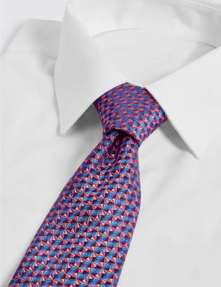 Marks and Spencer Pure Silk Geometric Tie