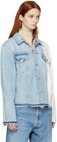 Thumbnail for your product : Off-White Blue & White Denim Splice Jacket