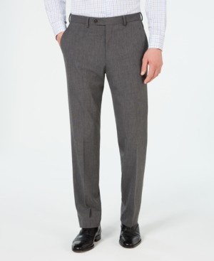 Chaps Men's Classic-Fit Stretch Wrinkle-Resistant Gray Sharkskin Suit Pants  - ShopStyle