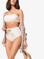 Thumbnail for your product : Peony Swimwear Wicker bandeau bikini top