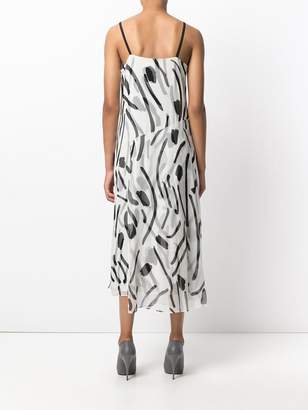 Diane von Furstenberg abstract print dress