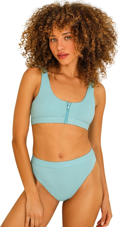 Dippin’ Daisy’s Wave Front Zipper Closure Bikini Top
