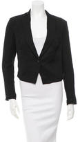 Thumbnail for your product : J Brand Sheer Back Cropped Blazer