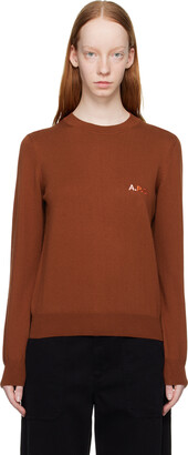 A.P.C. Brown Crewneck Sweater