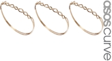 Thumbnail for your product : ASOS CURVE Fine Plaited Rings