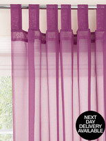 Thumbnail for your product : Plain-dyed Tab-top Voile Panel