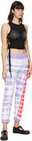 Thumbnail for your product : Ashley Williams Purple & White Money Lounge Pants