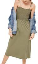 Thumbnail for your product : Topshop Smocked Tie Shoulder Dress