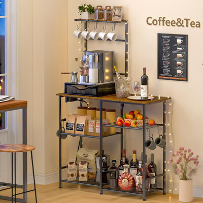 17 Stories Bakers Rack with Power Outlet