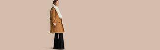 Burberry Double-breasted Shearling Coat