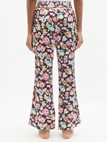 Thumbnail for your product : Ganni Floral-print Pyjama Trousers - Black Floral