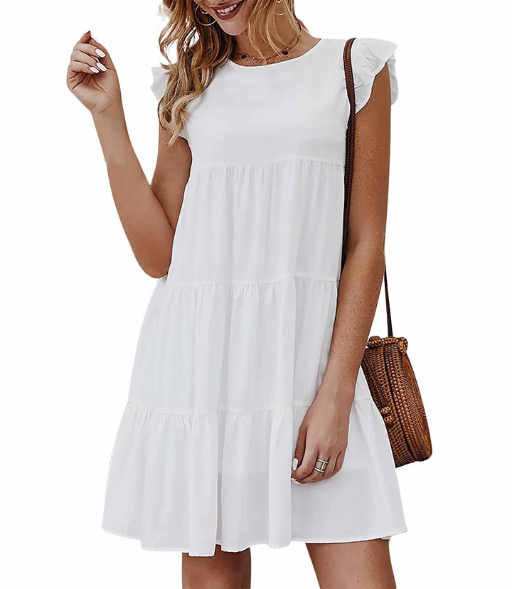 boho white sundress