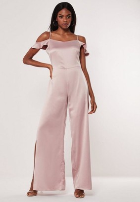 cold shoulder romper pants