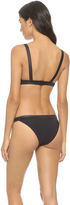 Thumbnail for your product : Marc by Marc Jacobs Solid Marc Cut Out Bikini Top
