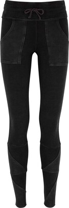 FREE PEOPLE MOVEMENT Kyoto Faded Black Stretch-jersey Leggings