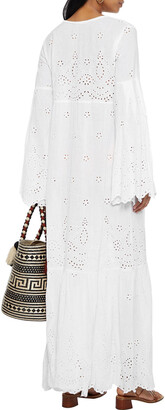 Anjuna Tasseled Broderie Anglaise Linen And Cotton-blend Coverup