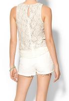 Thumbnail for your product : Pim + Larkin Chloe Lace Shell Top