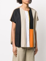 Thumbnail for your product : Maison Flaneur Patchwork Short-Sleeved Shirt