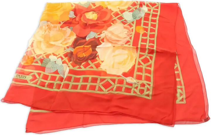 Hermès Pre-Owned 2010s Roseraie scarf