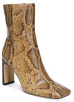 Details about   Womens Ladies Fashion Snakeskin Print Stretched Booties Ankle Boots Shoes KCQA